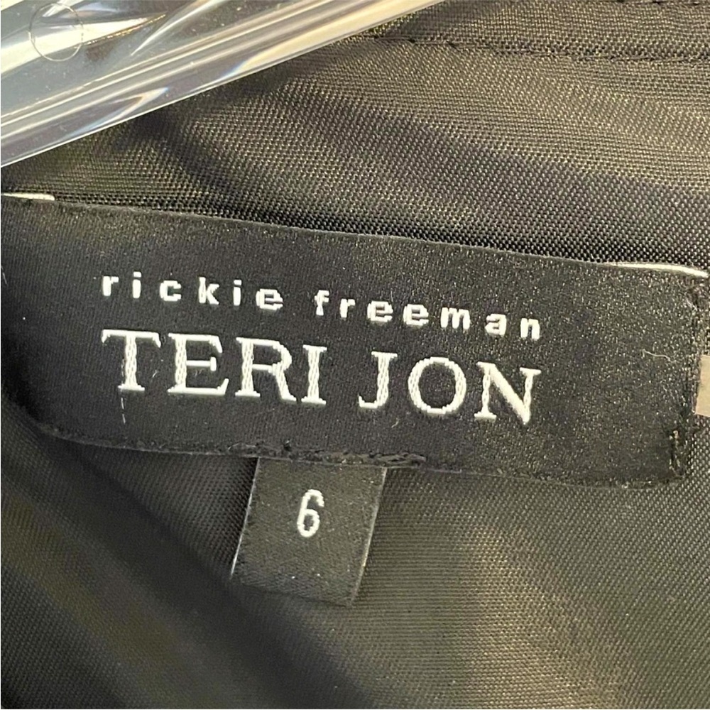 Black one shoulder classic Teri Jon dress - NWOT - 6 - Picture 7 of 7